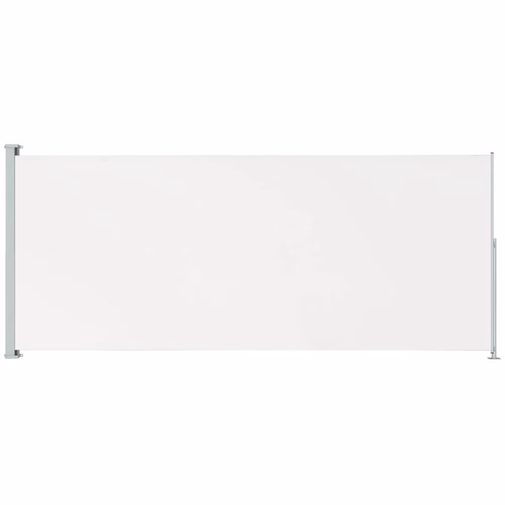 Berkfield Home Retractable Side Awning in Beige Polyester and Steel, W/H: 500 x 220 cm