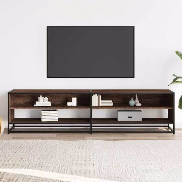 Berkfield Home Brown Oak TV Cabinet W/D/H: 180.5 x 40 x 46 cm – 1