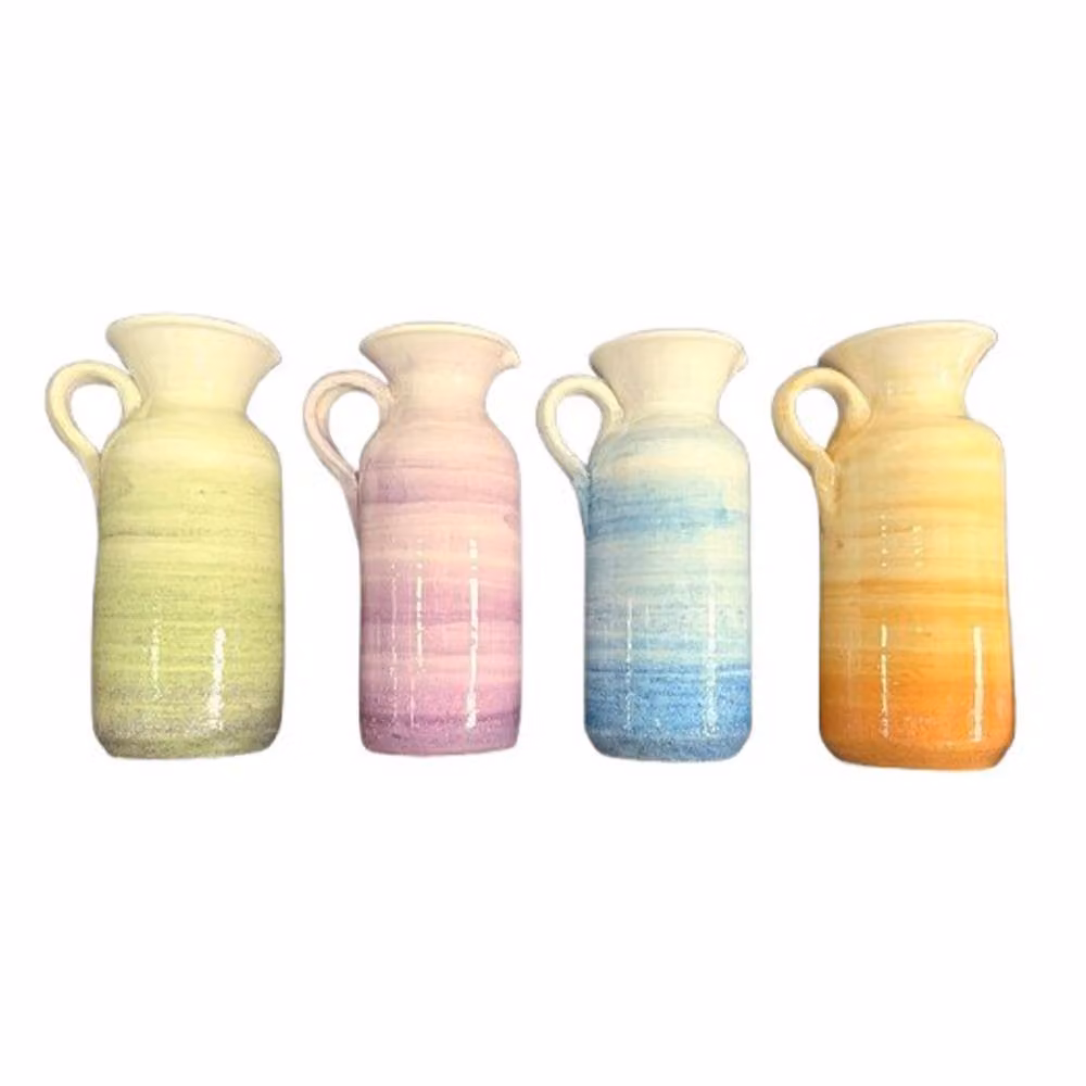 Verano Spanish Ceramics Pastel Beach Rustic Ceramic Jug, 0.5 l, Blue – 2