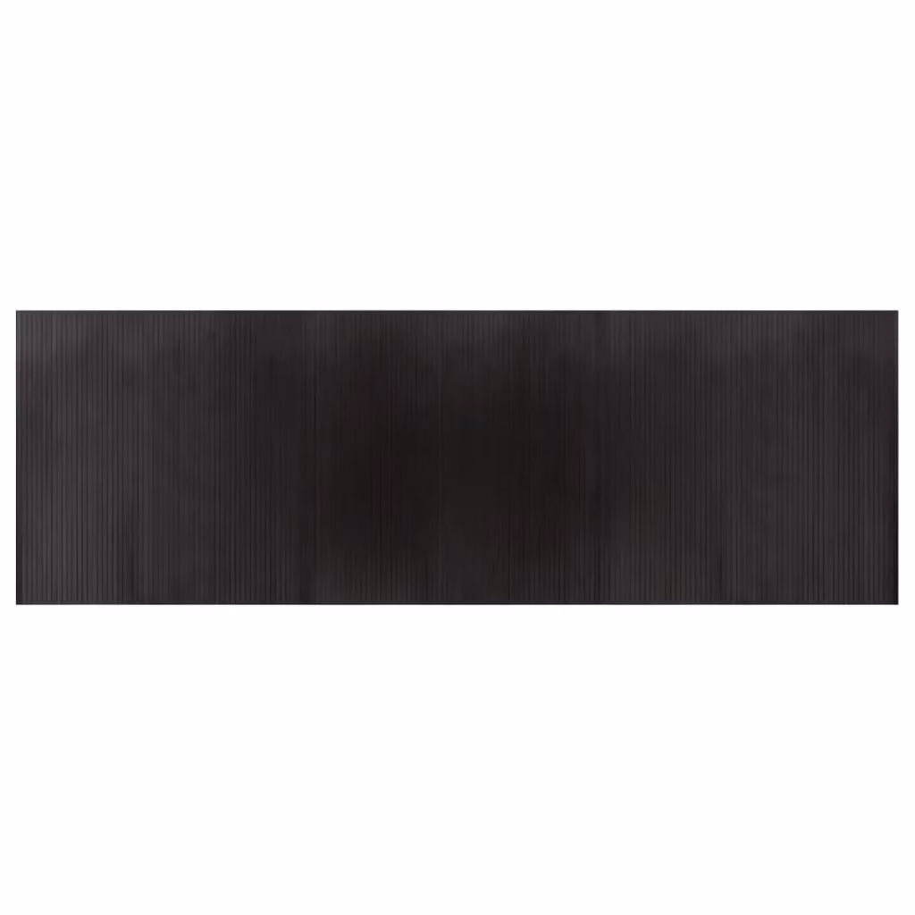 Berkfield Home Rectangular Bamboo Rug in Dark Brown, W: 100 cm, L: 300 cm – 2
