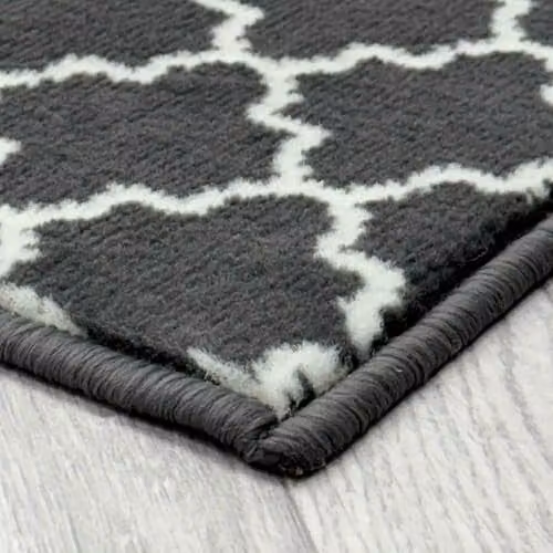 runrug Avanti Moroccan Hallway Runner Rug, Grey, W: 60 cm, L: 150 cm – 4