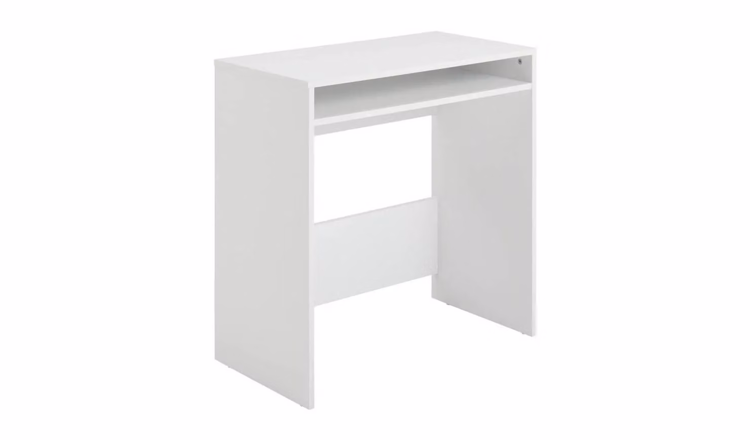 Kenora Modern White Computer Desk for Home Office, W/D/H: 120 x 60 x 74.5 cm
