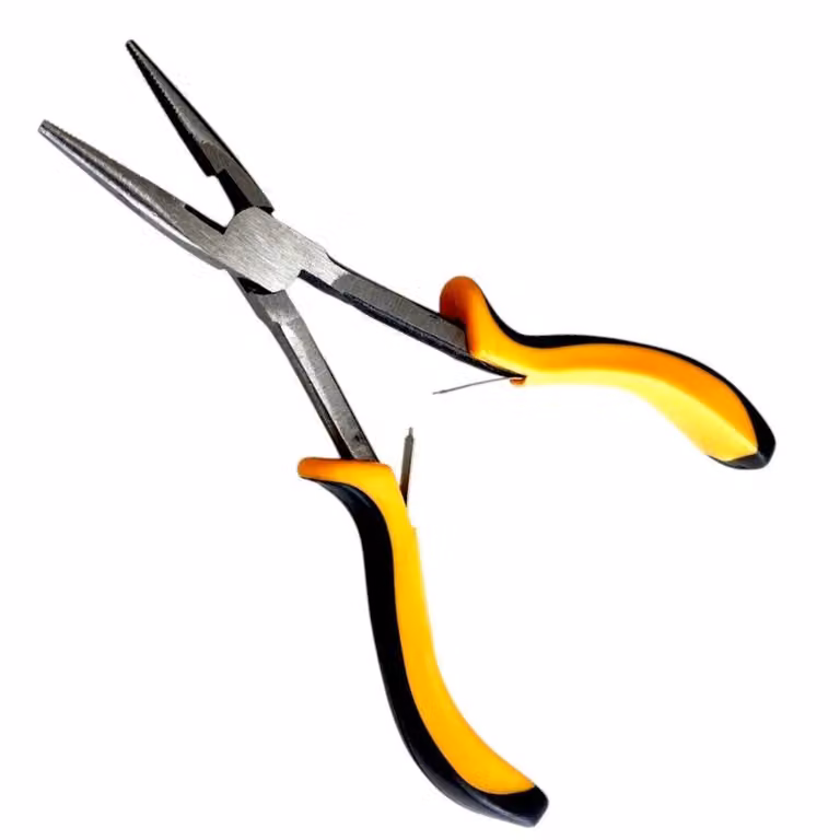 SPETLEK Mini Long Nose Needle Soft Grip Pliers, Yellow, H: 52.0 cm, W: 5.2 cm