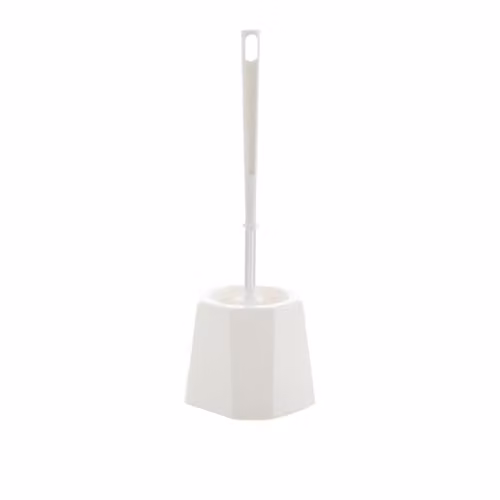 Leecroft Freestanding Toilet Brush and Base Set in White