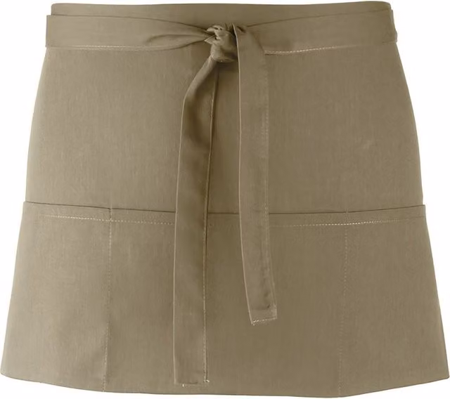 Premier Women's 3 Pocket Poly-Cotton Workwear Apron in Green