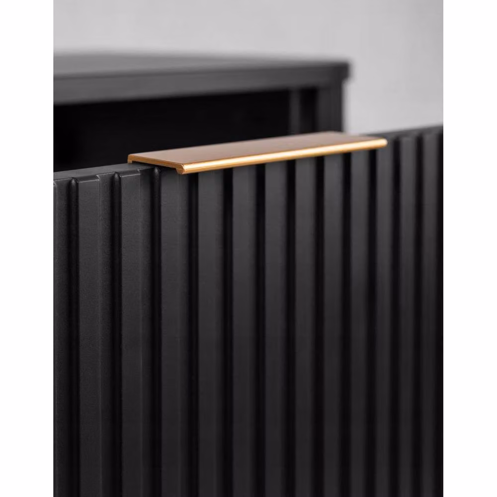 Heze Furniture Glamour Style 2 Drawer Bathroom Vanity Cabinet in Black W/D/H: 120 x 41.5 x 51.7 cm – 4