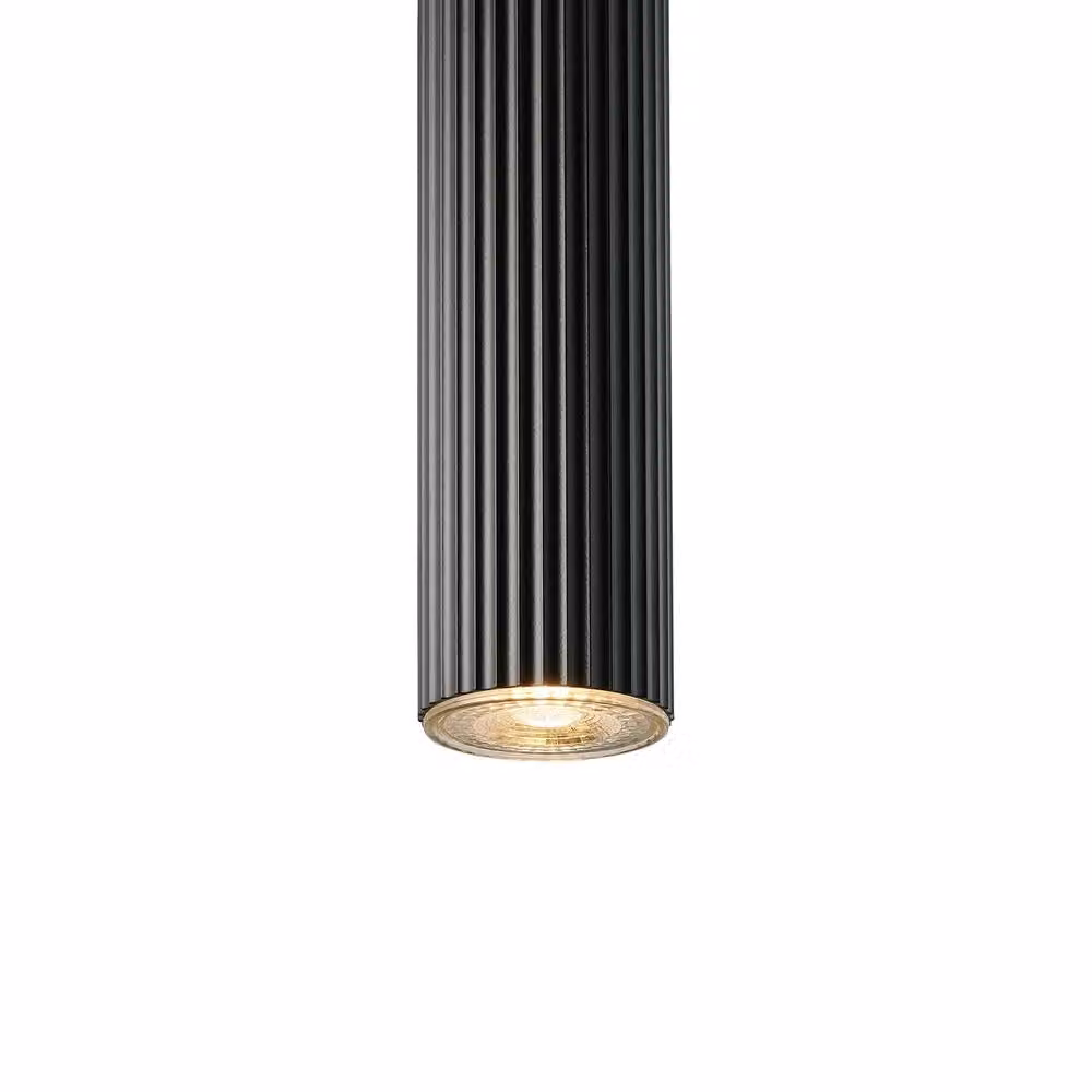 Nordlux Vico Black Metal Cylinder Pendant Light GU10 Mains – 2