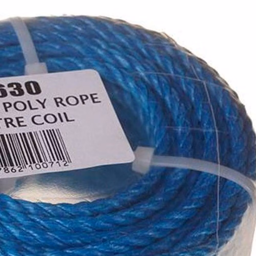 Universal Textiles Blue Plastic Coated Poly Rope, 6 mm, 30 m – 2