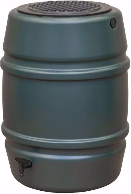 Harcostar 168 Litre Green Plastic Rain Barrel