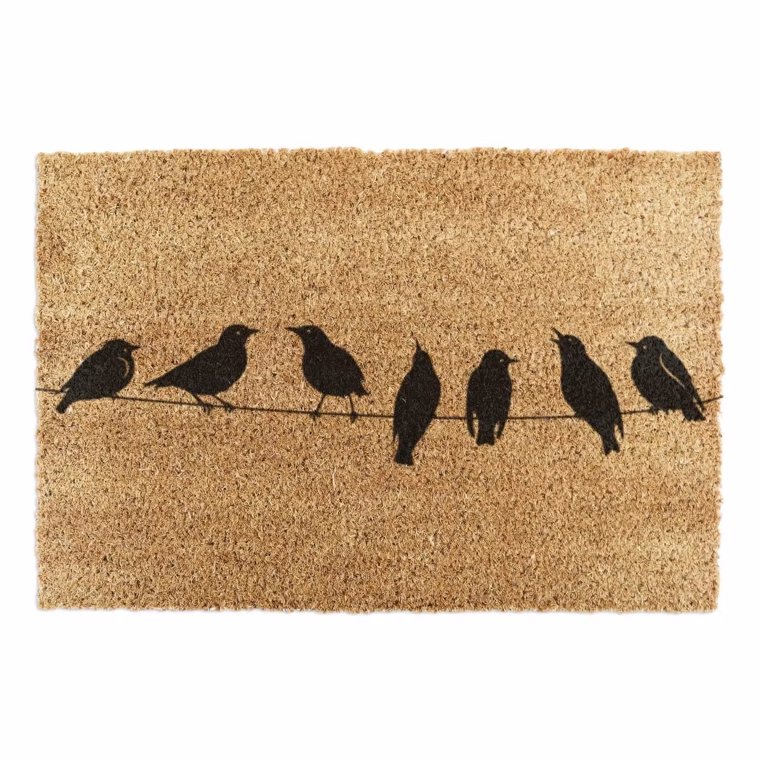 Artsy Mats Birds On Wire Doormat in Brown, W/D: 90 x 60 cm – 2