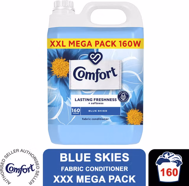 Comfort Fabric Conditioner Blue Skies XXL Mega Pack 4800ml