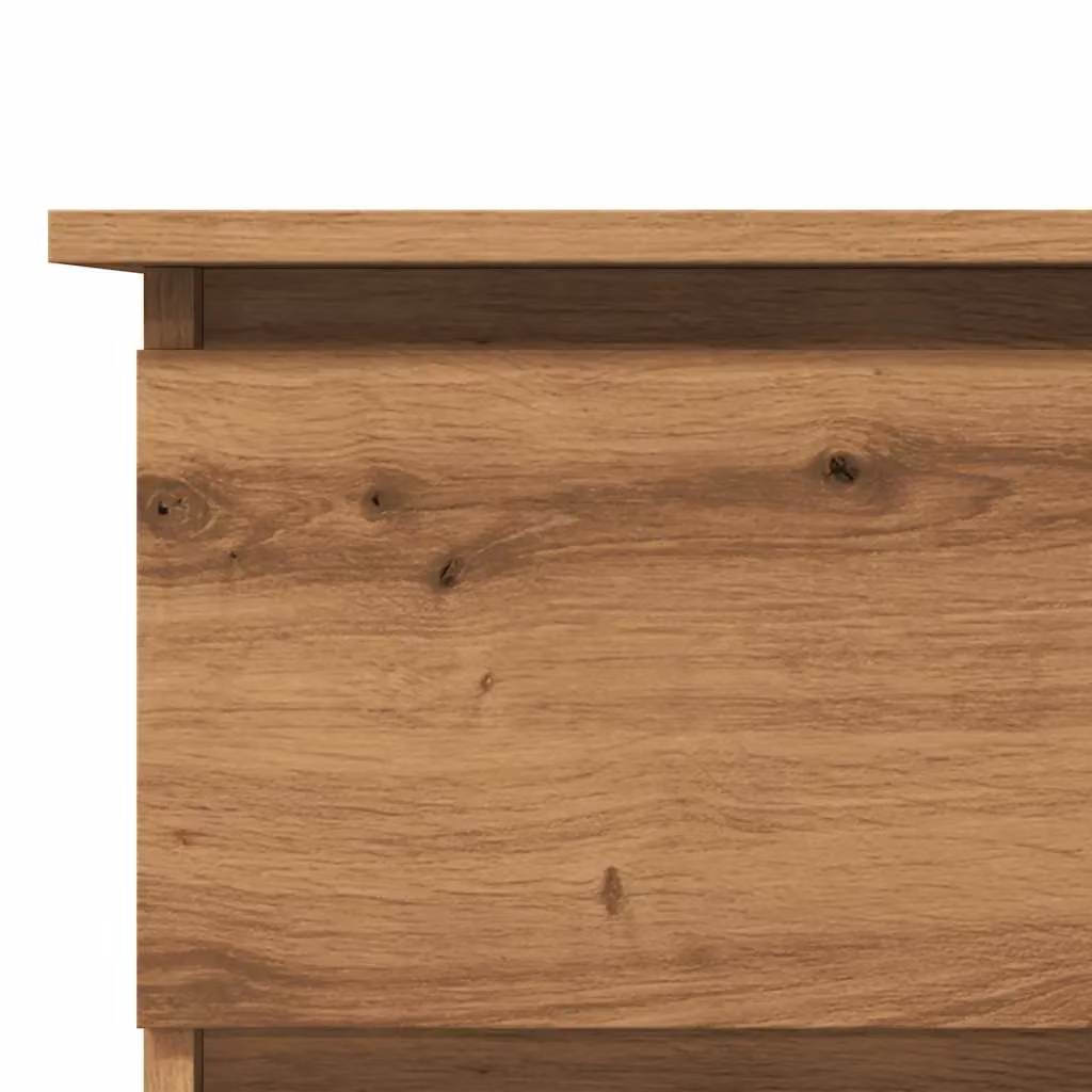 Berkfield Home Corner Desk in Artisan Oak Brown, W/D/H: 145 x 100 x 76 cm – 4
