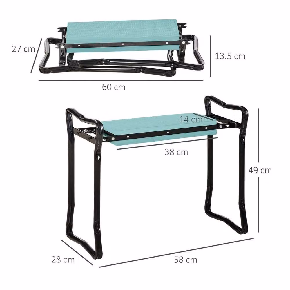 EONLION 2-in-1 Folding Garden Kneeler and Foam Chair in Green – 2