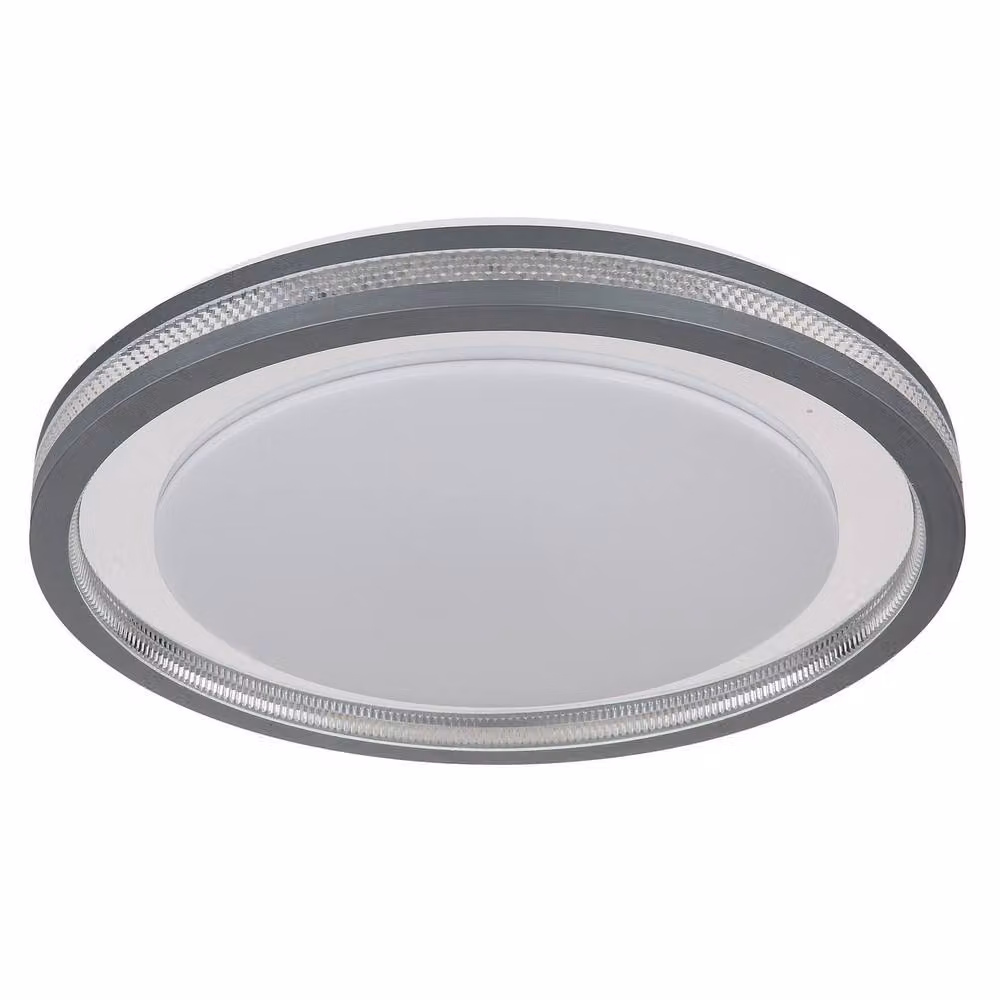 Netlighting Terpsa LED Semi Ceiling Light in White with Remote Control, Dimmable Timer and CCT Colour Temperature Control – 2