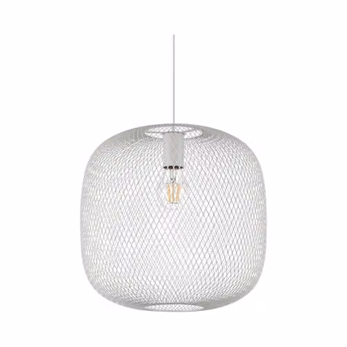 Ideal Lux Netlighting Wire Frame Pendant Ceiling Light in White