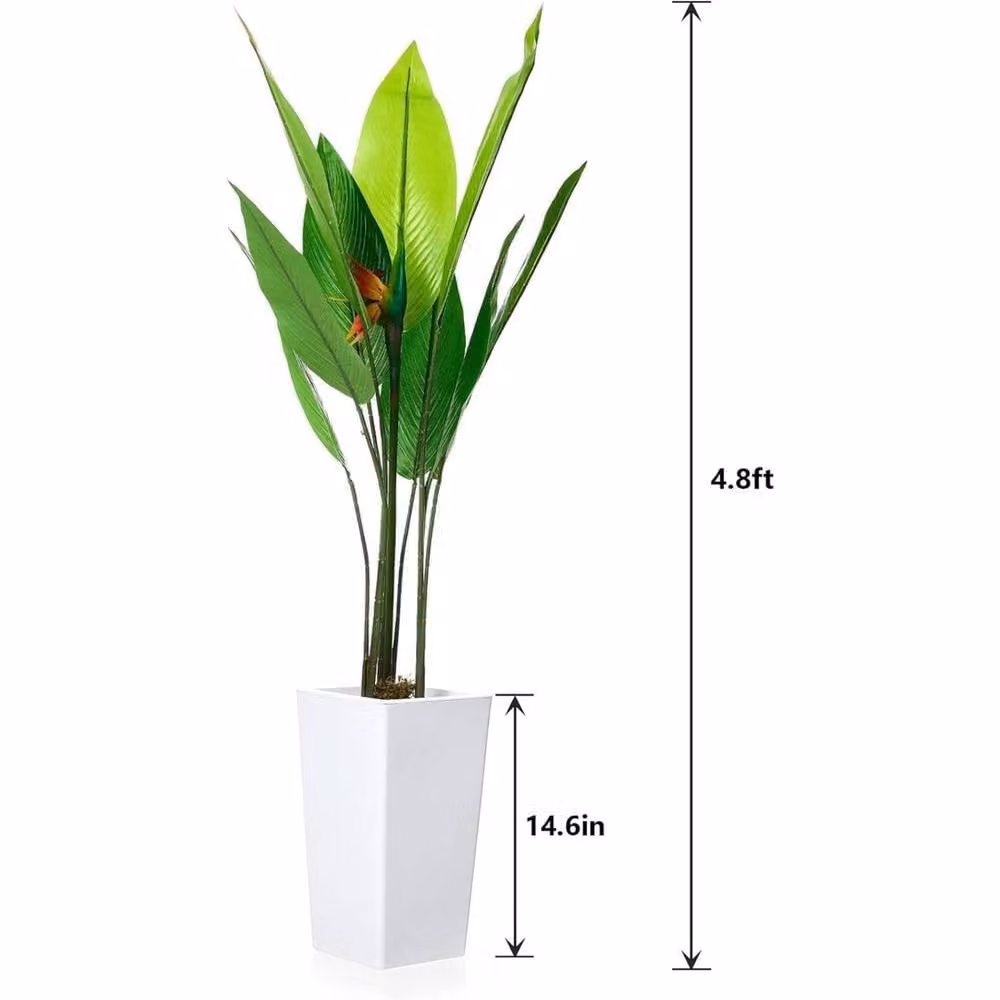 VOGREX Artificial Dracaena Tree, Realistic Green Faux Indoor Plant – 2