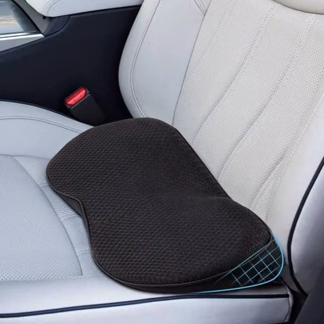 SPETLEK Memory Foam Car Cushion for Driving, Black, W: 190 cm x D: 100 cm – 1