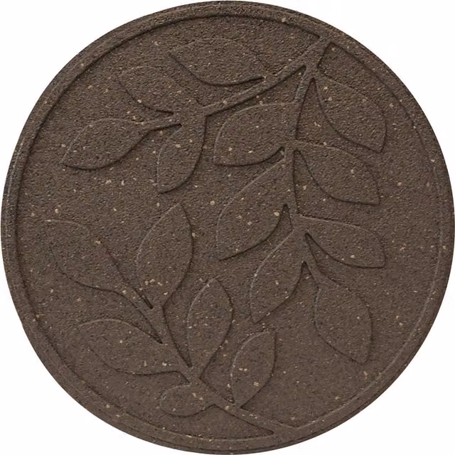 Garden Gear Reversible Eco-Friendly Stepping Stone Leaves in Grey and Brown Rubber