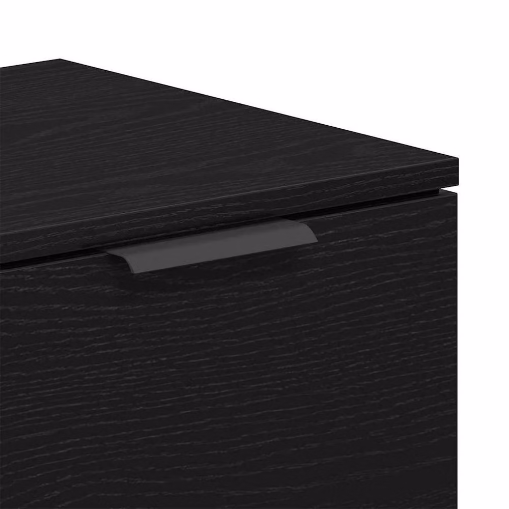 Berkfield Home Black Oak TV Cabinet, W: 102 cm, D: 36.5 cm, H: 36.5 cm – 6