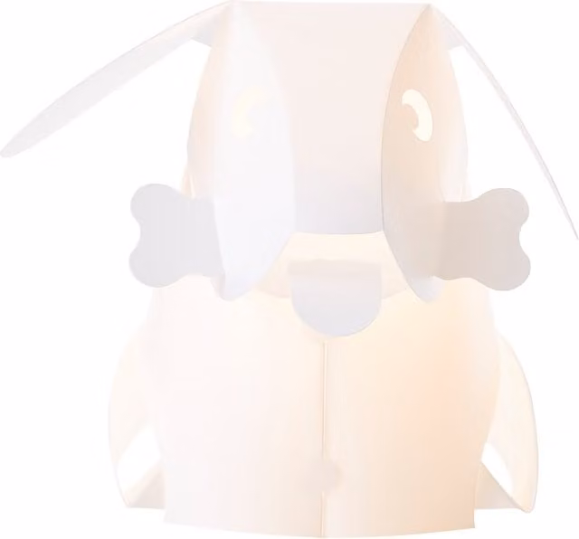 Litecraft Glow Origami Style Table Lamp, White, Height: 38 cm