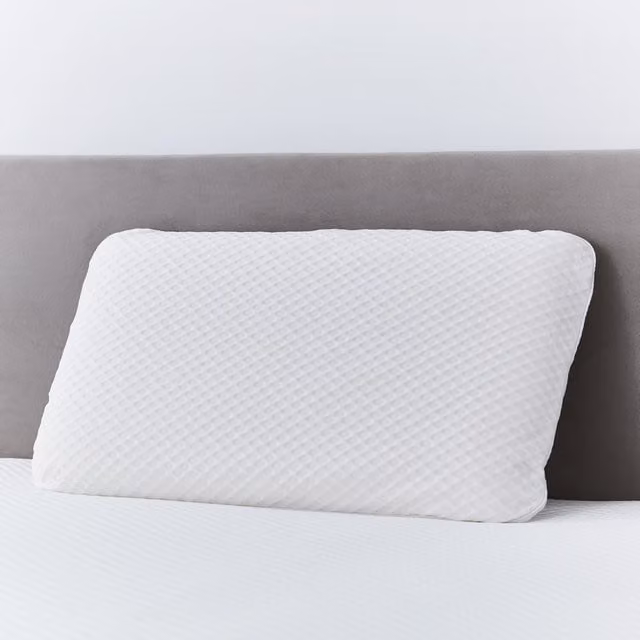 Martex White Rectangular Memory Foam Health and Wellness Pillow with Removable Cover