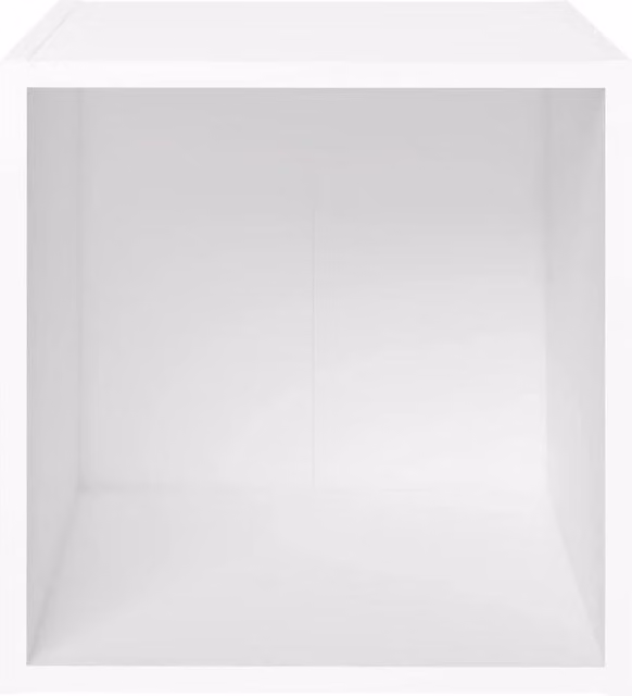 Berkfield Home White Minimalist TV Cabinet in Matt Engineered Wood W/D/H: 37 x 35 x 37 cm