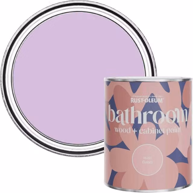 Rust-Oleum Purple Moisture Resistant Bathroom Wood and Cabinet Paint in Matt Finish, 0.75 l