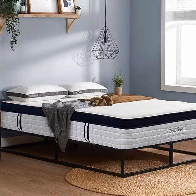 SleepSoul Celest 3000 Pocket Pillow Top Mattress, White, W: 200 cm x D: 200 cm