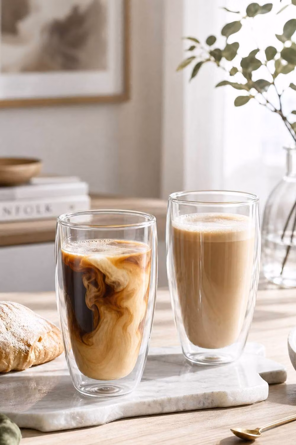 ExtraStar 2 Pack Double-Walled Borosilicate Glass Tumblers in Transparent – 2