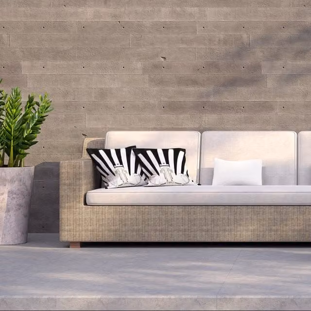 Andrew Lee Art Deco Skyscraper Graphic Outdoor Cushion in Black and White, W/D/H: 60 x 60 x 60 cm
