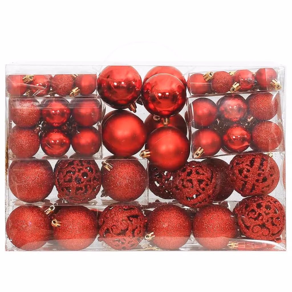 Berkfield Home 111 Piece Red Christmas Bauble Set – 2