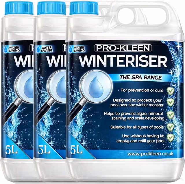 ProKleen Swimming Pool Algaecide Winteriser Liquid, 3 x 5 l