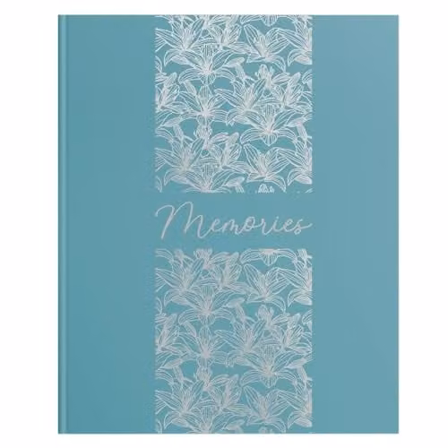 Exacompta Titanium Guest Book in Turquoise with 100 Plain White Pages, W: 27 cm, H: 22 cm – 1