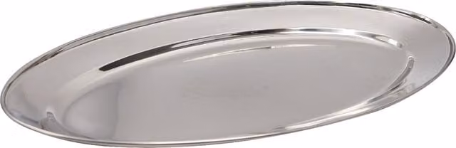 Buckingham Stainless Steel Oval Serving Platter, Silver, 40 cm