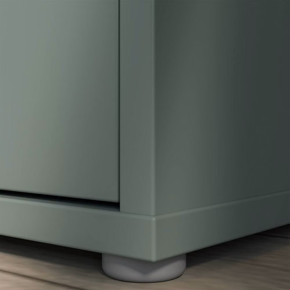 Furniture To Go Alice Springs Tall Shoe Cabinet with 6 Push-to-Open Doors in Sage Green – 3