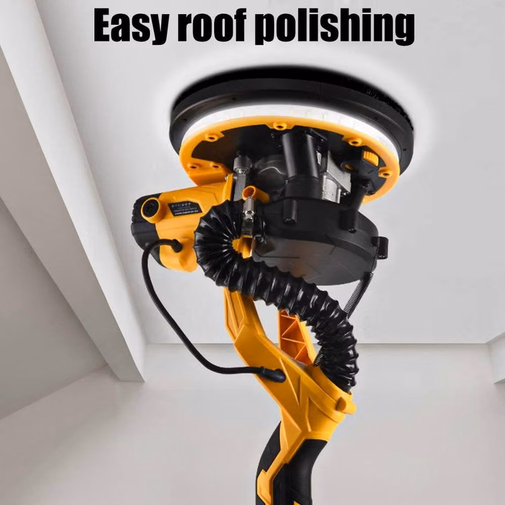Kelvenix 850W 7-Speed Electric Drywall Sander with Vacuum Attachment, Yellow – 4