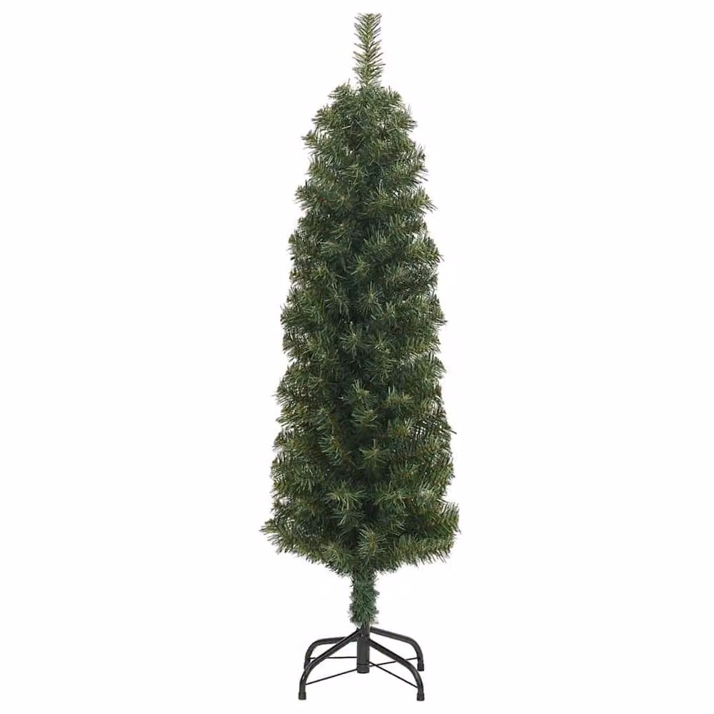 Berkfield Home Slim Artificial Green Christmas Tree with Stand, Height: 120 cm – 3