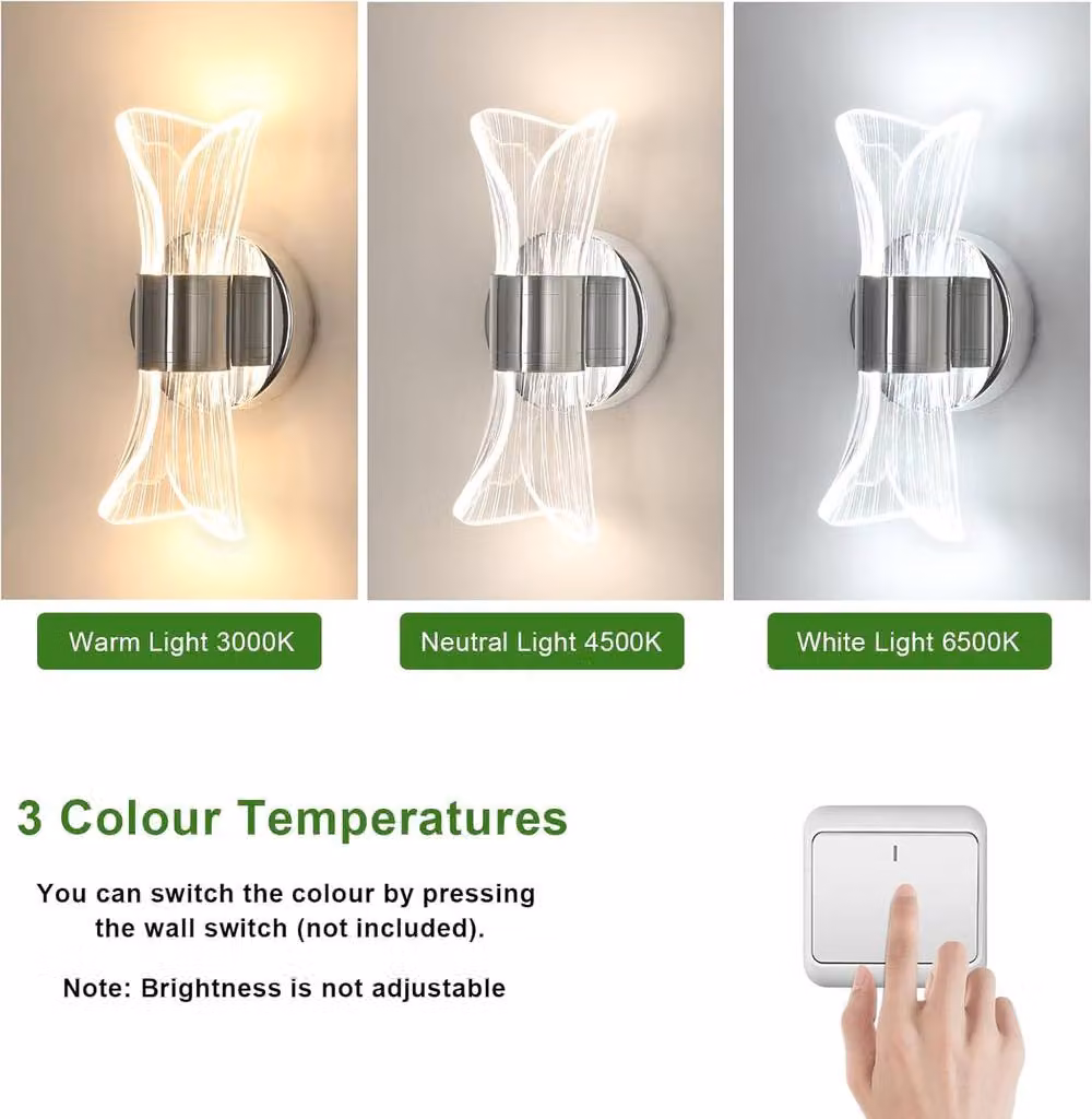 COMELY 12W Modern Curved LED Wall Lamp in Silver – 4