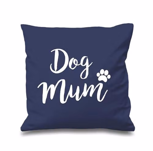 60 Second Makeover Dog Mum Cushion Cover in Navy Blue, W/D/H: 40 x 40 x 40 cm – 3