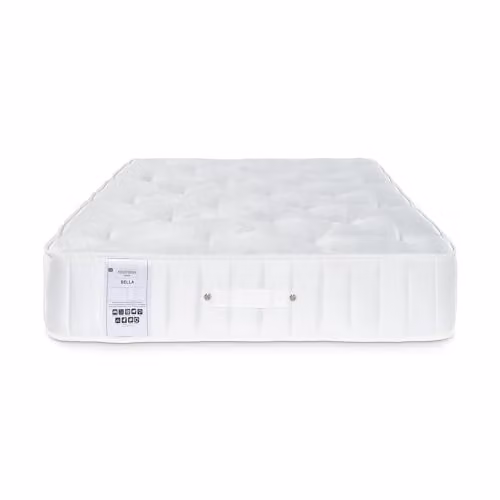 RestRelax Sleep Bella 1000 Pocket Wool and Silk Mattress, Medium Tension, White, W/D/H: 150 x 200 x 25 cm