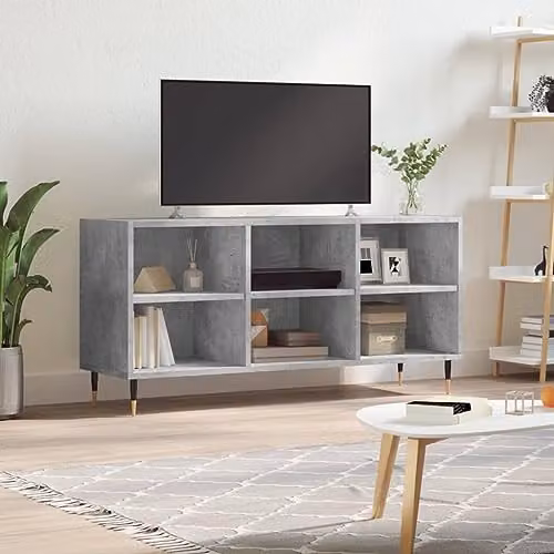 vidaXL Industrial TV Cabinet in Grey, W: 103.5 cm, D: 30 cm, H: 50 cm – 2