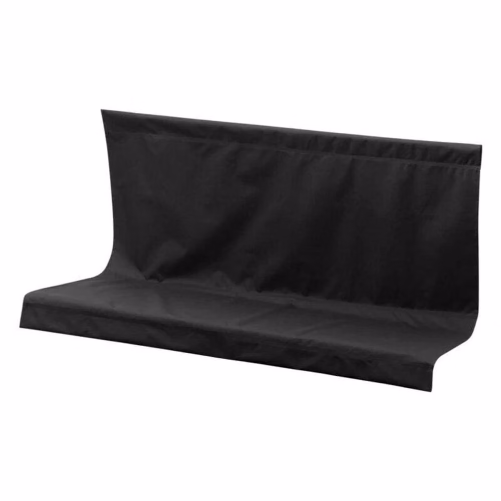 NESTLUNE Water-Repellent Polyester Swing Seat Cover in Black, W/D/H: 100 x 15 x 15 cm – 6