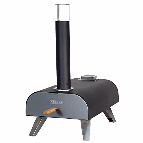 Zanussi ZPO1BPC Portable Wood Pellet Pizza Oven with Cover in Black or Grey – 7