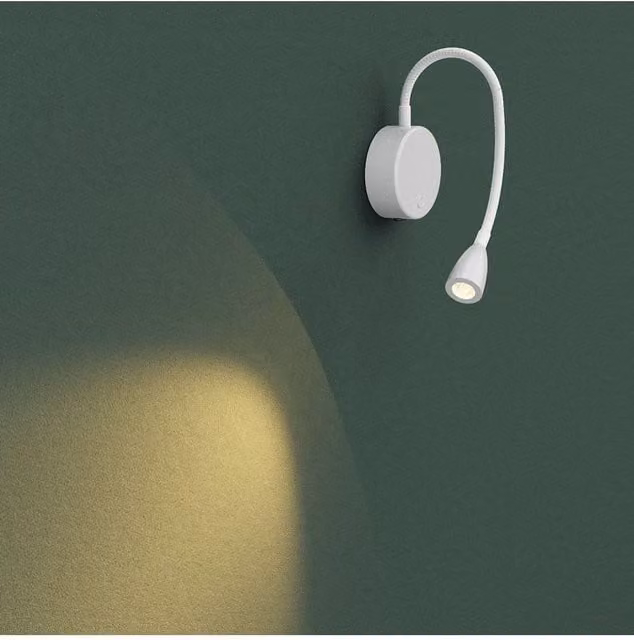 CGC Lighting Matilda White Adjustable Dimmable LED Rechargeable Magnetic USB Reading Wall Light