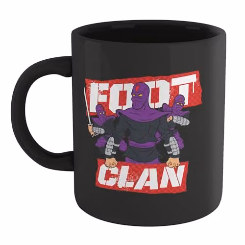 Zavvi Teenage Mutant Ninja Turtles Foot Clan Ceramic Mug in Black and Multicolour