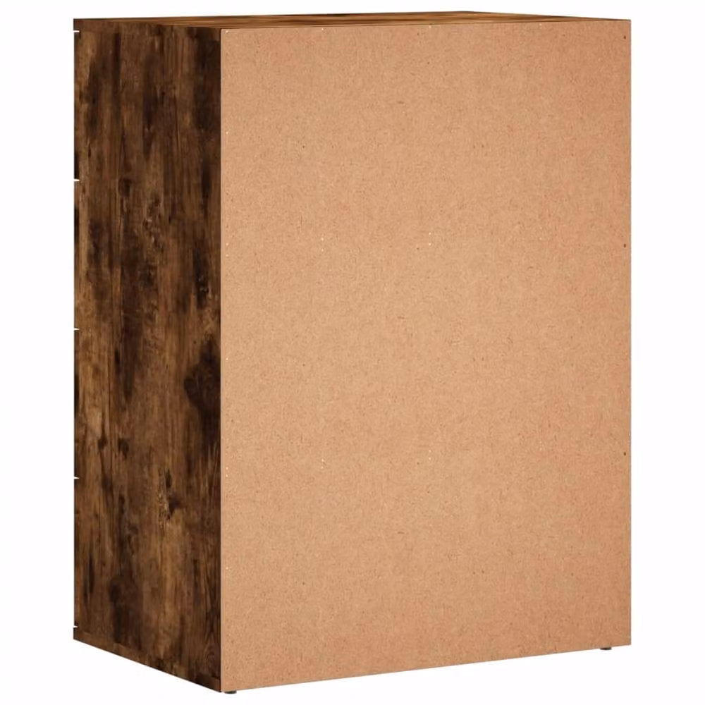 Berkfield Home Smoked Oak Sideboard in Brown, W/D/H: 60 x 39 x 80 cm – 5