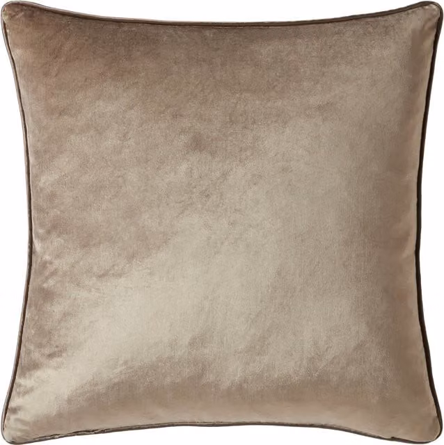 Laura Ashley Nigella Square Filled Cushion, Brown, W x D: 50 x 50 cm