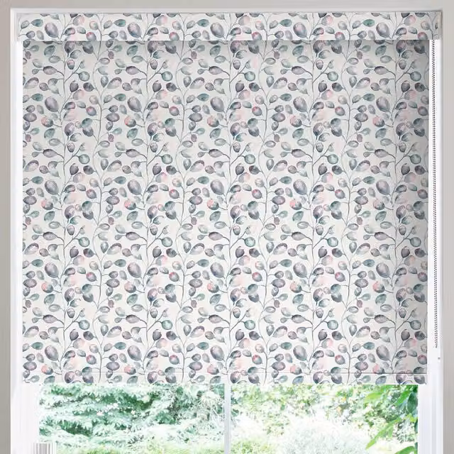 Terrys Gunnii Translucent Made to Measure Roller Blind in Pink Floral Design