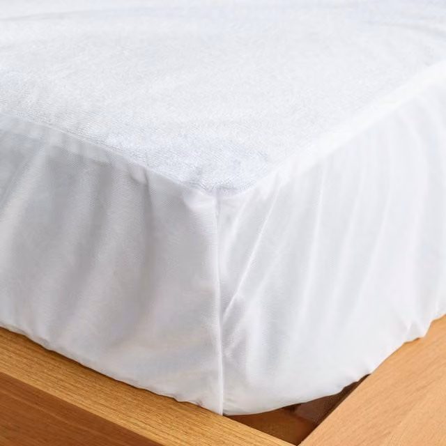 Bedeck Waterproof Single Mattress Protector, White, 90 x 190 cm