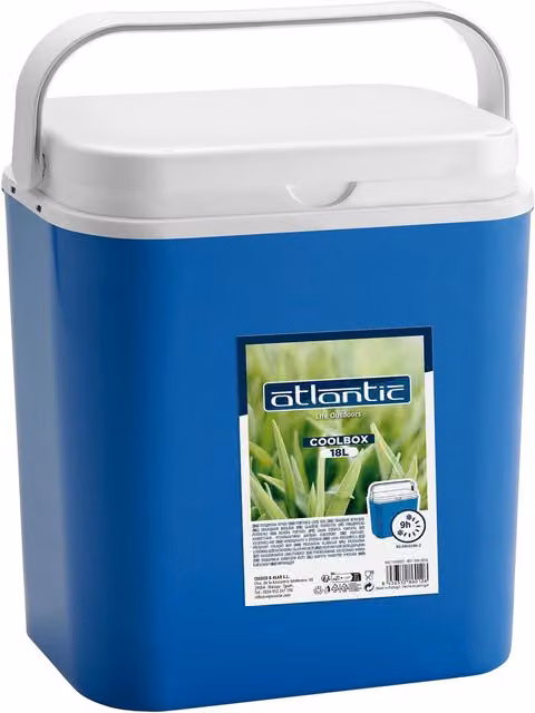Atlantic Portable Camping Food Cooler, Blue, 18 l